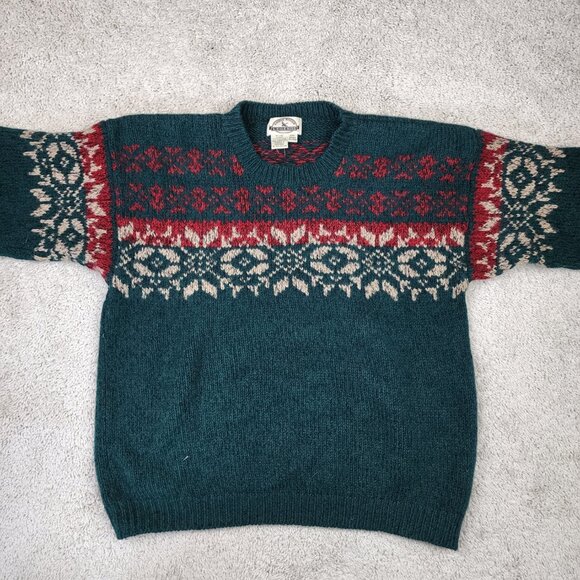 Eddie Bauer Vintage VTG Ski Christmas Y2K Wool Sweater Mens Size Extra Large XL - Picture 5 of 6